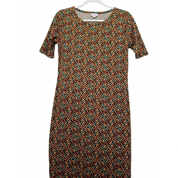 LulaRoe Julia Geometric Print Boho Dress Size Small NEW - Picture 6 of 6